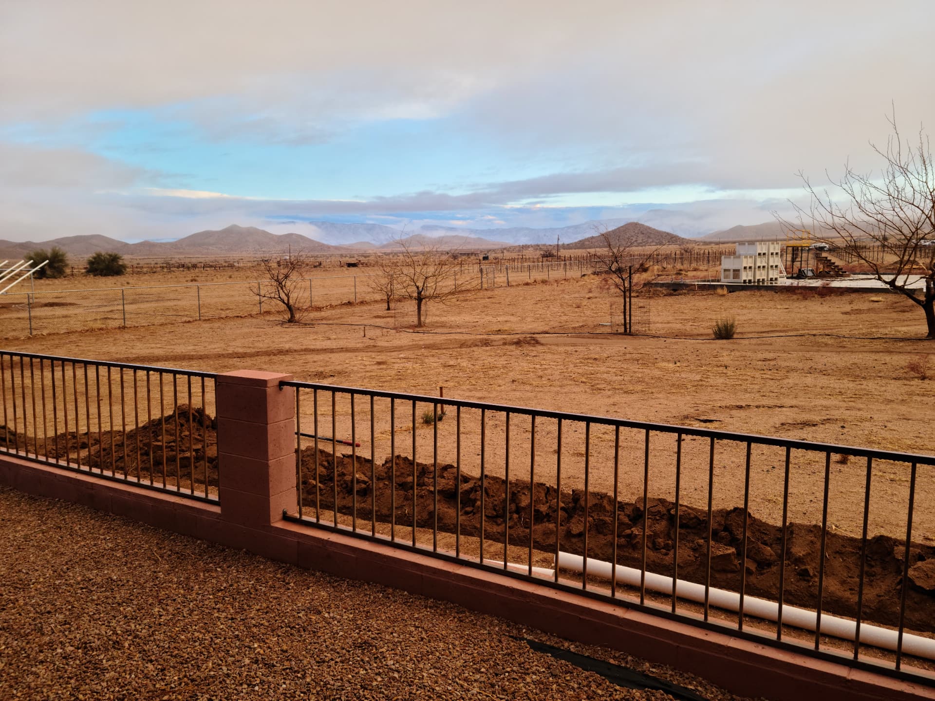 Breaking ground on the property